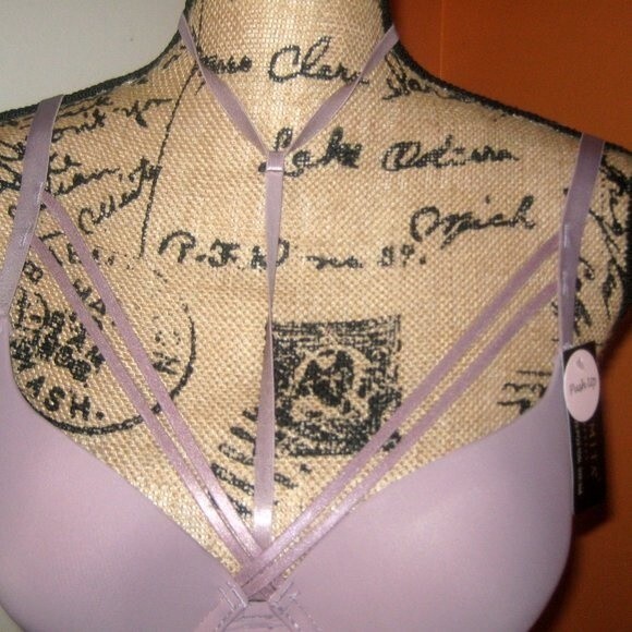 Youmita Toadstool Caged Plunge Push Up 34C Bra NWT - Picture 3 of 12